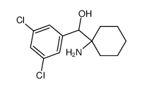 (1-amino-cyclohexyl)-(3,5-dichloro-phenyl)-methanol结构式