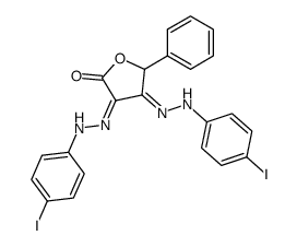 3,4-Bis-[(4-iodo-phenyl)-hydrazono]-5-phenyl-dihydro-furan-2-one结构式