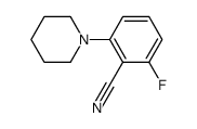 2-fluoro-6-(piperidin-1-yl)benzonitrile Structure