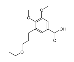 3-(3-ethoxypropyl)-4,5-dimethoxybenzoic acid Structure