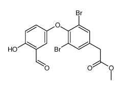 methyl[3,5-dibromo-4-(3-formyl-4-hydroxyphenoxy)phenyl]acetate结构式