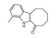 4-methyl-5,7,8,9,10,11-hexahydrocycloocta[b]indol-6-one结构式