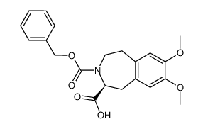 (-)-(S)-N-Cbz-3-benzazepine-2-carboxylic acid Structure