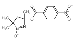 3H-Pyrazol-3-ol,4,5-dihydro-3,5,5-trimethyl-, 3-(4-nitrobenzoate) 1-oxide Structure