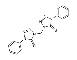 4,4'-diphenyl-1,4,1',4'-tetrahydro-1,1'-methanediyl-bis-tetrazolethione结构式