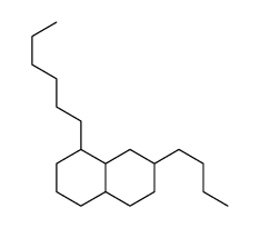 7-Butyl-1-hexyldecahydronaphthalene structure