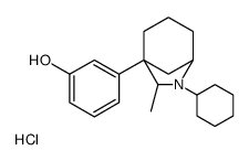 3-(7-cyclohexyl-6-methyl-7-azoniabicyclo[3.2.1]octan-5-yl)phenol,chloride结构式