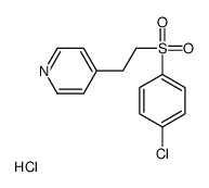 4-[2-(4-chlorophenyl)sulfonylethyl]pyridine,hydrochloride Structure