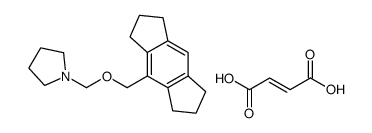 (Z)-but-2-enedioic acid,1-(1,2,3,5,6,7-hexahydro-s-indacen-4-ylmethoxymethyl)pyrrolidine结构式