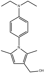 1-[4-(diethylamino)phenyl]-2,5-dimethyl-1h-pyrrole-3-methanol结构式