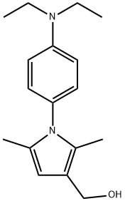 1-[4-(diethylamino)phenyl]-2,5-dimethyl-1h-pyrrole-3-methanol structure