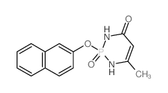1,3,2-Diazaphosphorin-4(1H)-one, 2, 3-dihydro-6-methyl-2-(2-naphthalenoxy)-, 2-oxide结构式