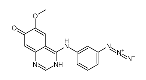 4-(3-azidoanilino)-6-methoxy-1H-quinazolin-7-one结构式