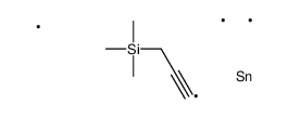 trimethyl(3-trimethylstannylprop-2-ynyl)silane Structure