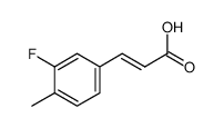 (E)-3-(3-fluoro-4-methylphenyl)acrylic acid Structure