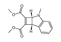 (2aR,7bR)-3-Methyl-3,7b-dihydro-2aH-cyclobuta[b]indole-1,2-dicarboxylic acid dimethyl ester Structure