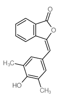 1(3H)-Isobenzofuranone,3-[(4-hydroxy-3,5-dimethylphenyl)methylene]-结构式