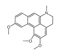 1,2,10-trimethoxy-6-methyl-5,6-dihydro-4H-dibenzo[de,g]quinoline结构式