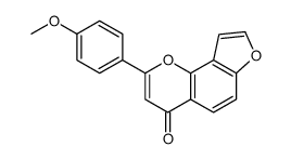 2-(4-methoxyphenyl)furo[2,3-h]chromen-4-one Structure