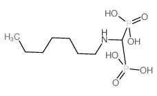 [(heptylamino)methylene]-1,1-bisphosphonate Structure