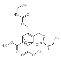 7-Oxabicyclo[2.2.1]hepta-2,5-diene-2,3-dicarboxylicacid, 5,6-bis[[[(ethylamino)carbonyl]oxy]methyl]-, 2,3-dimethyl ester structure