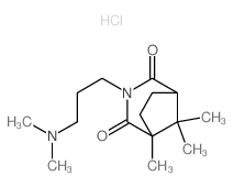 3-[3-(dimethylamino)propyl]-5,8,8-trimethyl-3-azabicyclo[3.2.1]octane-2,4-dione结构式