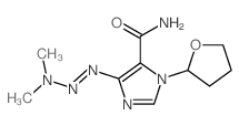 1H-Imidazole-5-carboxamide,4-(3,3-dimethyl-1-triazen-1-yl)-1-(tetrahydro-2-furanyl)- Structure