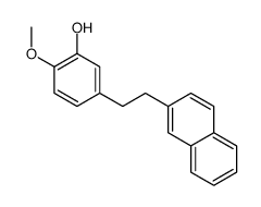 2-methoxy-5-(2-naphthalen-2-ylethyl)phenol结构式