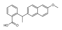 o-[1-(6-methoxy-2-naphtyl)ethyl]benzoic acid Structure