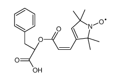 O-3-(2,2,5,5-tetramethylpyrrolinyl-1-oxyl)propen-2-oyl-beta-phenyllactate Structure