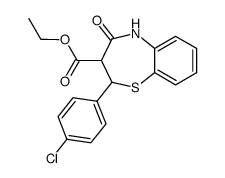 2-(4-chloro-phenyl)-4-oxo-2,3,4,5-tetrahydro-benzo[b][1,4]thiazepine-3-carboxylic acid ethyl ester Structure