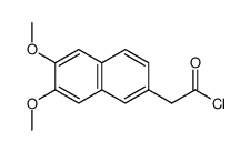 6,7-dimethoxy-2-naphthaleneacetyl chloride Structure
