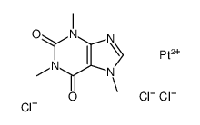 trichloroplatinum(1-),1,3,7-trimethylpurine-2,6-dione结构式