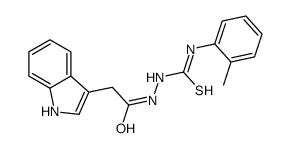 1-[[2-(1H-indol-3-yl)acetyl]amino]-3-(2-methylphenyl)thiourea Structure