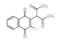 1,4-Naphthalenedione,2-(1-acetyl-2-oxopropyl)-3-chloro-结构式
