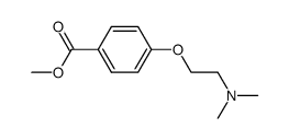 methyl 4-[2-(dimethylamino)ethoxy]benzoate结构式