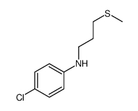4-chloro-N-(3-methylsulfanylpropyl)aniline结构式