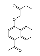 1-(4-Acetyl-1-naphtyloxy)-2-pentanone结构式