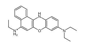 5-ethylamino-9- diethylaminobenzo(a)phenoxazinium结构式