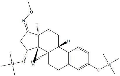 3,15β-Bis[(trimethylsilyl)oxy]estra-1,3,5(10)-trien-17-one O-methyl oxime structure