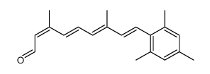 9-(2,4,6-trimethylphenyl)-3,7-dimethyl-2Z,4E,6E,8E-nonatetraenal Structure