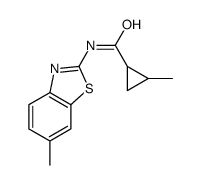 Cyclopropanecarboxamide, 2-methyl-N-(6-methyl-2-benzothiazolyl)- (9CI) Structure