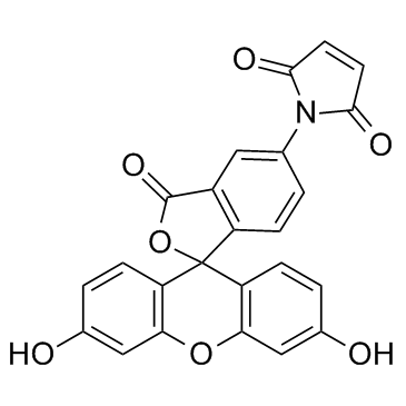 荧光素-5-马来酰亚胺结构式