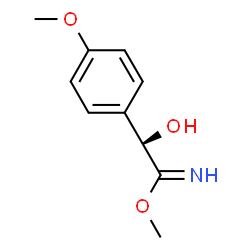 Benzeneethanimidic acid, alpha-hydroxy-4-methoxy-, methyl ester, (R)- (9CI)结构式