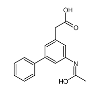 5-(Acetylamino)-(1,1'-biphenyl)-3-acetic acid structure