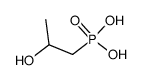 (R,S)-(2-Hydroxypropyl)phosphonsaeure结构式