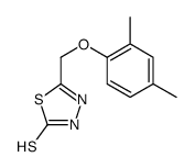 5-[(2,4-dimethylphenoxy)methyl]-3H-1,3,4-thiadiazole-2-thione Structure