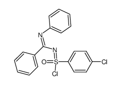 4-chloro-N-(phenyl(phenylimino)methyl)benzenesulfonimidoyl chloride Structure