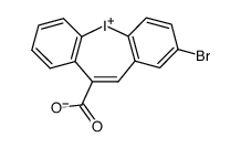 2-bromo-10-carboxydibenz[b,f]iodoepinium betaine结构式