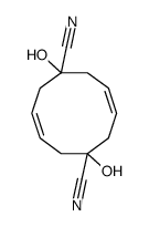 1,6-dihydroxycyclodeca-3,8-diene-1,6-dicarbonitrile结构式